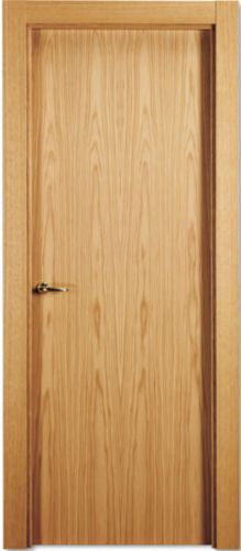 puerta melamina acabada en roble